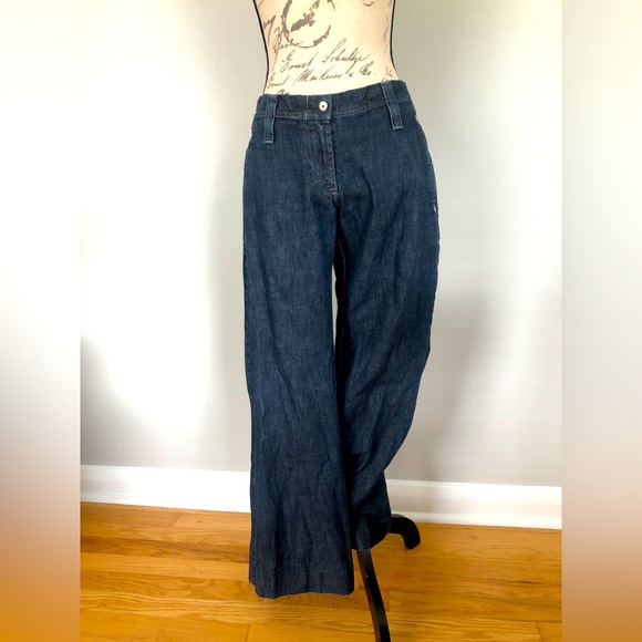 J. Lindeberg flare jeans with snap pockets Size:30 Vintage look Rare - Picture 2 of 13